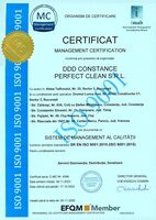 Certificatul ISO 9001 al Compania DDD, managementul calității